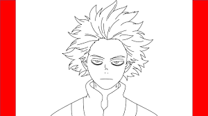 Add detail and shading to your drawing. How To Draw Hitoshi Shinso From My Hero Academia Step By Step Drawing Youtube