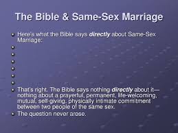 Whether you know the bible inside and out or are quizzing your kids before sunday school, these surprising trivia questions will keep the family entertained all night long. Ppt The Bible Same Sex Marriage Powerpoint Presentation Free Download Id 1198058