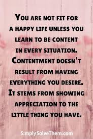 Happiness comes a content ent. Pin On Life Quotes