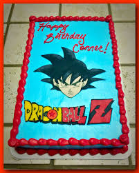 Dragon Ball Z Goku Sheet Cake Dragonball Z Cake Dragon Ball 1st Birthdays