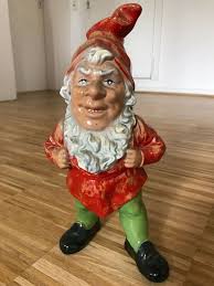 Antiker Gartenzwerg Aus Thuringen Grafenroda Ca 29 Cm Gartenzwerg Zwerg Antik