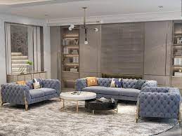 You will simply love our wide selection of fabric living room sets.over sized comfort you are going to look forward to coming home to everyday. Exclusive French Style Button Tufted Fabric Sofa Set My Aashis