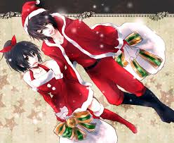 The great collection of anime christmas wallpaper hd for desktop, laptop and mobiles. Christmas Anime Couple Anime Christmas Anime Anime Images