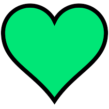 Coracao Verde Desenho Green Png Coração geralmente utilizados em postagens amorosas, algo que amou, entre outras.