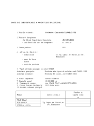 Seturi de date indicatori lunari seturi de date pib real domenii datorie publică ; Date De Identificare A Agentului Economic 1