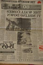 ‹ › the berlin wall has long since disappeared from reunified berlin. Newspaper Historic Front Page S Print Text Berlin Wall Down Germany Pikist