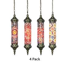 Ceiling lights, bathroom lighting, ceiling fans, table lamps 1 Head Flute Suspension Light Moroccan Style Glass Hanging Light For Cafe Restaurant Pack Of 1 4 Random Color Delivery Beautifulhalo Com