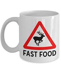 Funny fishing and hunting gift christmas humor hun ceramic ornament. Deer Hunting Mug Fast Food 11oz Coffee Cups For Men Funny Hunter Gifts Buy Online In Andorra At Andorra Desertcart Com Productid 85567767