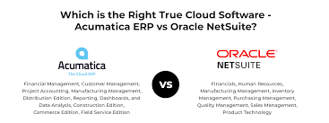 Bring flexibility to your business with cloud erp. Which Is The Right True Cloud Software Acumatica Erp Vs Oracle Netsuite