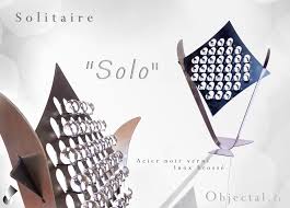 Objectal Fr Solitaire Solo Acier Et Inox By Objectal Deviantart Com On Deviantart Cadeau Design Cadeau De Noel Original Acier