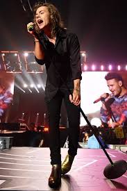 They're functionally easy to wear (no laces!) and fashionably easy to wear. Harry Styles Wearing Black Vertical Striped Dress Shirt Black Skinny Jeans Gold Leather Chelsea Boots Lookastic