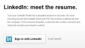 linkedin profile into a fine looking resume