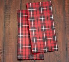 landon plaid tea towel, set of 2