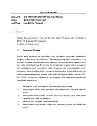 Mengingat perencanaan sebagai proyeksi kegiatan, maka kedudukannya dalam sistem pembelajaran menjadi amat strategis. Laporan Inovasi P P Pages 1 19 Flip Pdf Download Fliphtml5