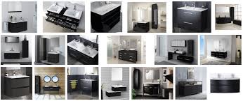 Meuble de salle de bains simple vasque l.80 x h.85 x p.45 cm, bleu mat, poignées. Guide 2020 Choix Association Des Couleurs D Une Salle De Bain