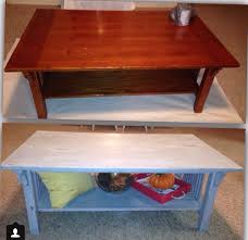 Annie Sloan Chalk Paint On A Free Mission Style Coffee Table Painted End Tables Homemade Chalk Paint Vintage Style Furniture