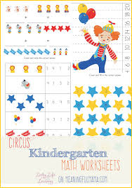 Free math puzzles worksheets pdf printable, math puzzles worksheets to practice and improve different math skills, addition, subtraction, ratios, fractions, division, multiplication, for kindergarten, 1st, 2nd, 3rd, 4th, 5th grade, 6th grades. Circus Kindergarten Math Worksheets