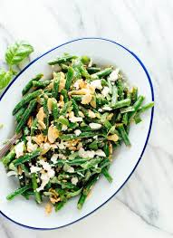 Green Bean Salad With Toasted Almonds Feta Cookie And Kate Recipe Green Bean Salad Recipes Green Bean Salads Green Beans