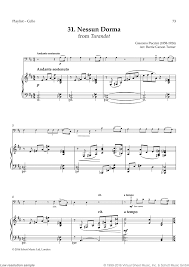 Nessun dorma • page 2. Puccini Nessun Dorma From Turandot Sheet Music For Cello And Piano
