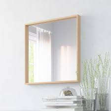 Nissedal White Stained Oak Effect Mirror 65x65 Cm Ikea Ikea Nissedal Ikea Ikea Mirror