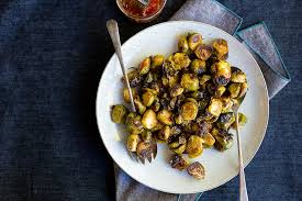 Next up i whip up a sticky sauce using sweet chili sauce, olive oil, lime, sriracha for a kick, tamari and garlic. Sweet Chili Roasted Brussels Sprouts She Likes Food