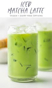The slightly bitter matcha flavor mixes with (in this case). Iced Matcha Latte 40 Aprons