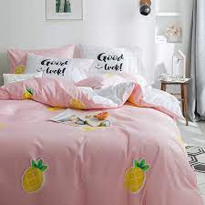Pink orange bedding sets give off a fresh look in your home decor, adding a bright and cheerful array of colors. Beautiful Pink Yellow And Green Pineapple Print Cute Girly Modern Chic Twin Full Size Bedding Bedspread Bedroom S Cute Bed Sets Bedding Sets Yellow Bedding