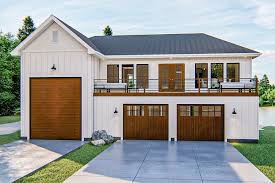 Plan 62837dj New American Carriage House Plan With Pull Through Rv Garage Carriage House Plans Garage Guest House Modern Farmhouse Plans