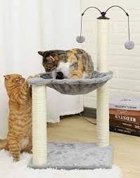 Eono Cat Furniture Cat Tree Cat Tower With Sisal Scratching Posts Hammock Perch Cat Bed Platform Cat Bed Cats Cat Tower