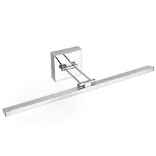 People used to love bulky light fixtures, but now modern and simple designs are the most favorite ones. Ralbay 21 7 Inch 12w Modern Led Bathroom Vanity Light Fixtures Stainless Steel Rotable 180 Modern Bathroom Vanity Light Buy Online In Aruba At Aruba Desertcart Com Productid 181035038