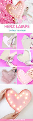 Diy Lampe In Herzform Selber Machen Kreative Diy Deko Idee
