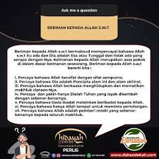 Maybe you would like to learn more about one of these? Apakah Maksud Beriman Kepada Hidayah Centre Foundation Facebook