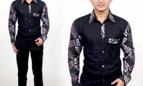 Model baju batik wanita kombinasi modern terbaru 2020: Model Baju Batik Pria Lengan Panjang Kombinasi Kain Polos Archives Galuh Desain
