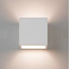 Ax0917 Pienza 140 Plaster Square Wall Light Paintable Using 1 X E14 Ses Led Max 7w Ip20 Dimmable Astro 1196001 Wall Lights Interior Wall Lights Light