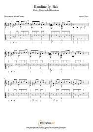 Kendine Iyi Bak Fingerstyle Nota Tab Gitaregitim Net Notalara Dokulmus Muzik Sarkilar Muzik Teorisi