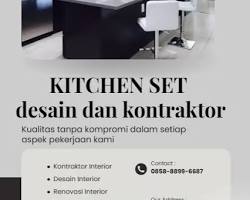 Gambar Testimoni klien SPlusA.id yang puas dengan desain dapur mungil minimalis.