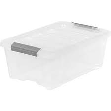 The recessed lids allow for stacking. Storage Totes Costco