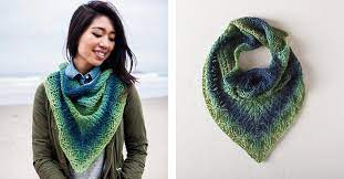 What's the difference between a shawl and a shawlette? Caterpillar Knitted Shawlette Free Knitting Pattern
