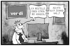 Eine deutsche version ist in. Amazon Streik Von Kostas Koufogiorgos Wirtschaft Cartoon Toonpool