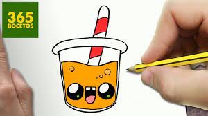 Como Dibujar Zumo De Naranja Kawaii Paso A Paso Dibujos Kawaii Faciles Cute Kawaii Drawings Kawaii Dessins Kawaii