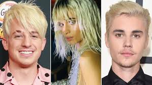 If a man's hair reaches the chin, it may not be considered short. Male Celebrities With Dyed Blonde Hair Sablyan
