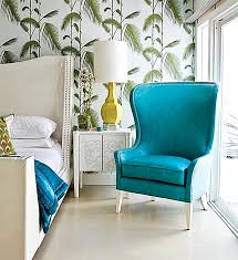 You can opt for a standout feature wall, but it'll look brilliant pasted on all four walls. Make A Splash With Tropical Interior Design