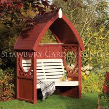 With direct access to bathroom. Rowlinson Bramble Garden Arbour