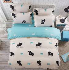 Mode De Bande Dessinee Chaton De Bande Dessinee Enfants Ensemble De Literie 3 4 Pcs Reine Roi Avec Images Ensembles De Literie Housse De Couette Jeux De Housse De Couette