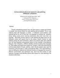 The malaysia country code 60 will allow you to call malaysia from another country. Communicative Functions And Reasons For Code Switching