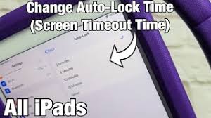 Is it the same option as the auto lock timeout in the settings app? All Ipads How To Change Auto Lock Time Screen Timeout Before Ipad Sleeps Turns Black Youtube
