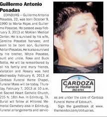 Guillermo Antonio Posadas OBIT