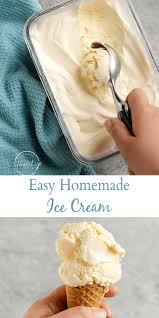 Easy Homemade Ice Cream Recipe A Pinch Of Healthy Recipe Easy Ice Cream Recipe Homemade Easy Homemade Ice Cream Homemade Ice Cream Recipes