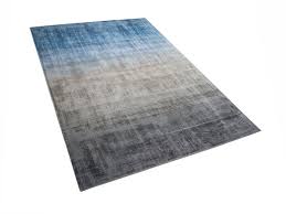 Wir haben für jeden raum das passende. Teppich Grau Blau 140 X 200 Cm Kurzflor Ercis Beliani De