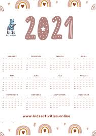 Here are the 2021 printable calendars Doodle 2021 Calendar Templates Free Download Kids Activities